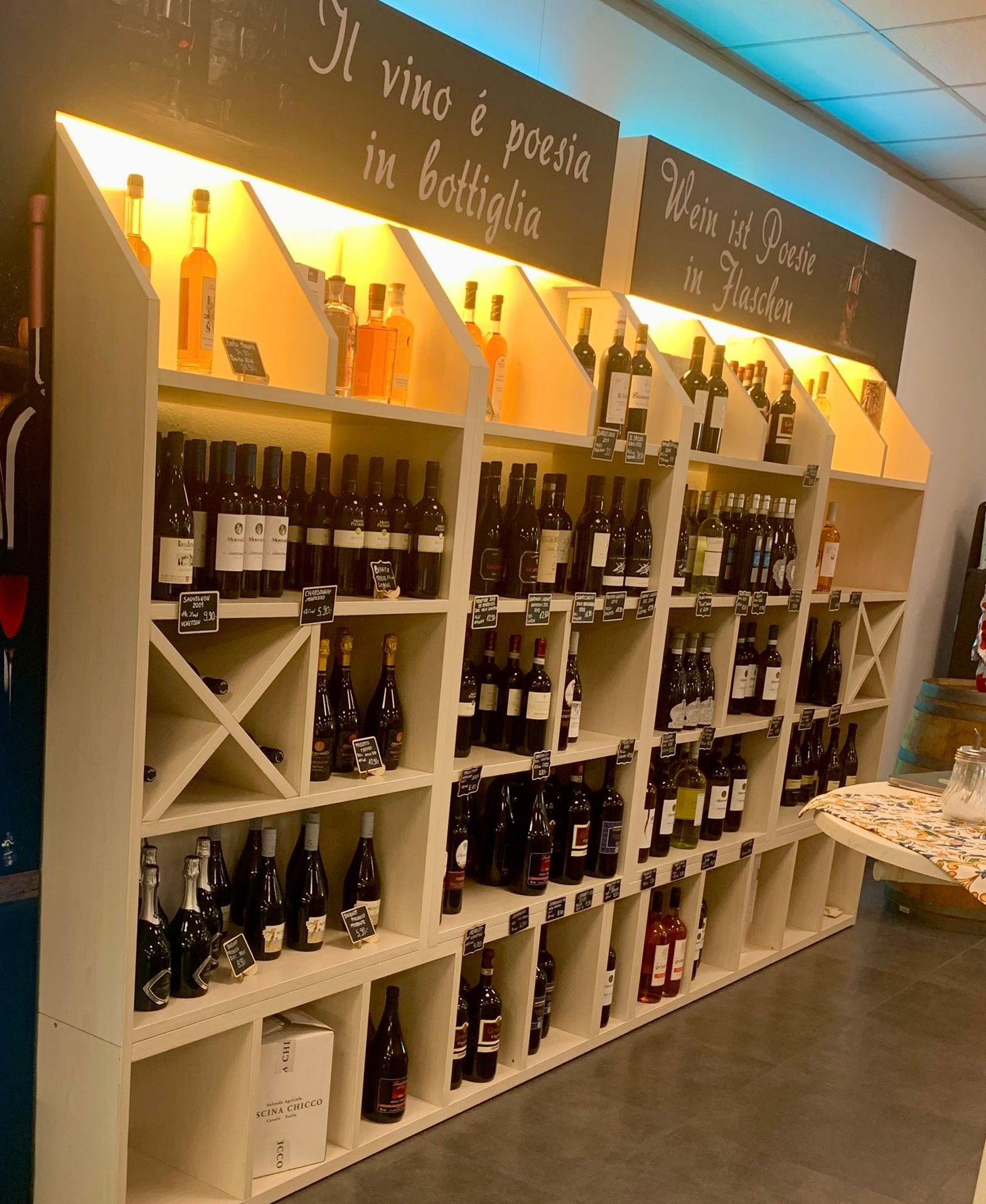 Exklusive Wein-Auswahl